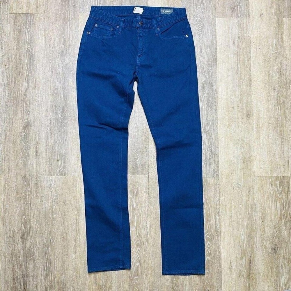 Bonobos‎ Navy Blue Cotton Spandex 5 Pocket Travel Jean Men's Size 31X34